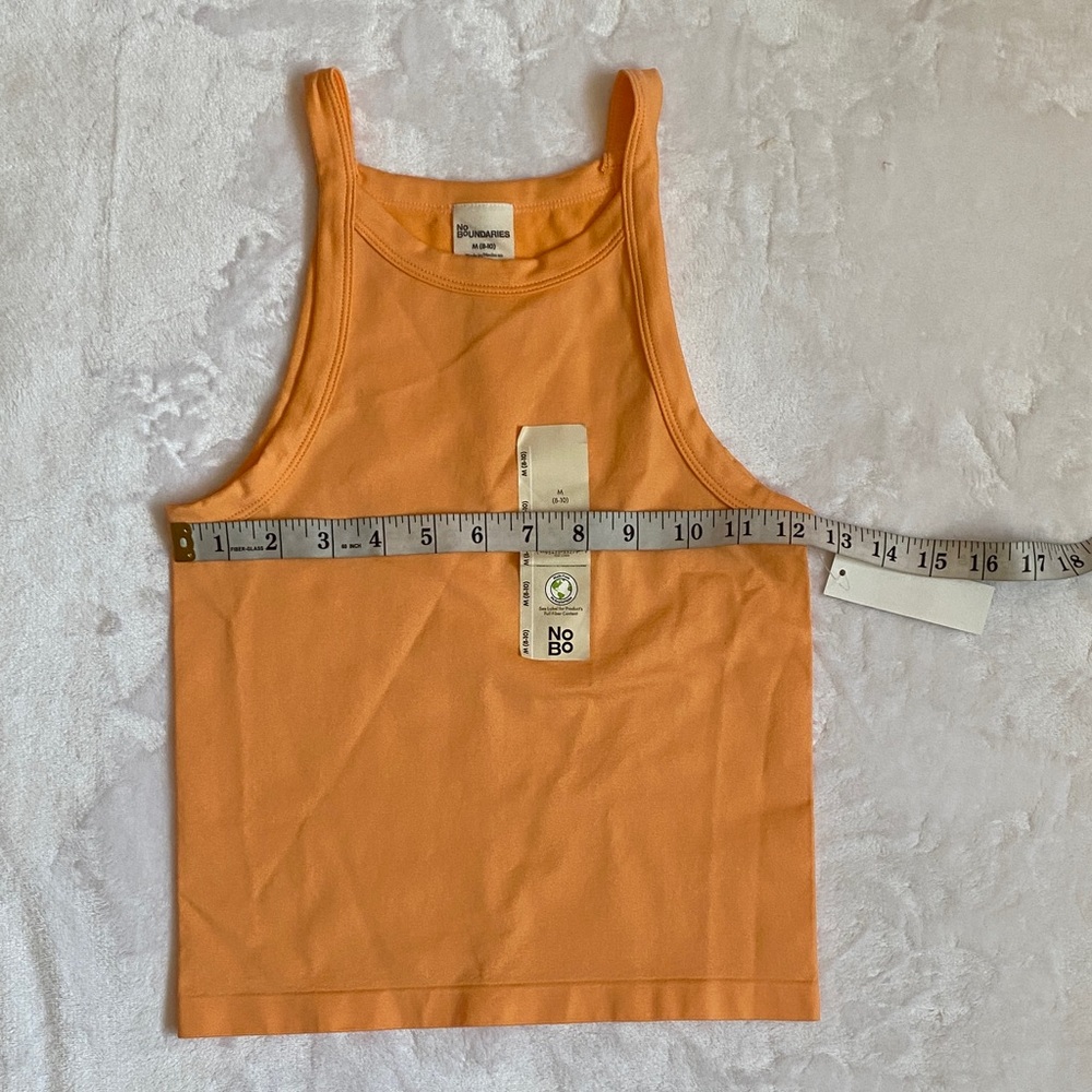 NO BOUNDARIES Orange Tank Top